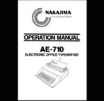 Nakajima Typewriter Operations Manuals