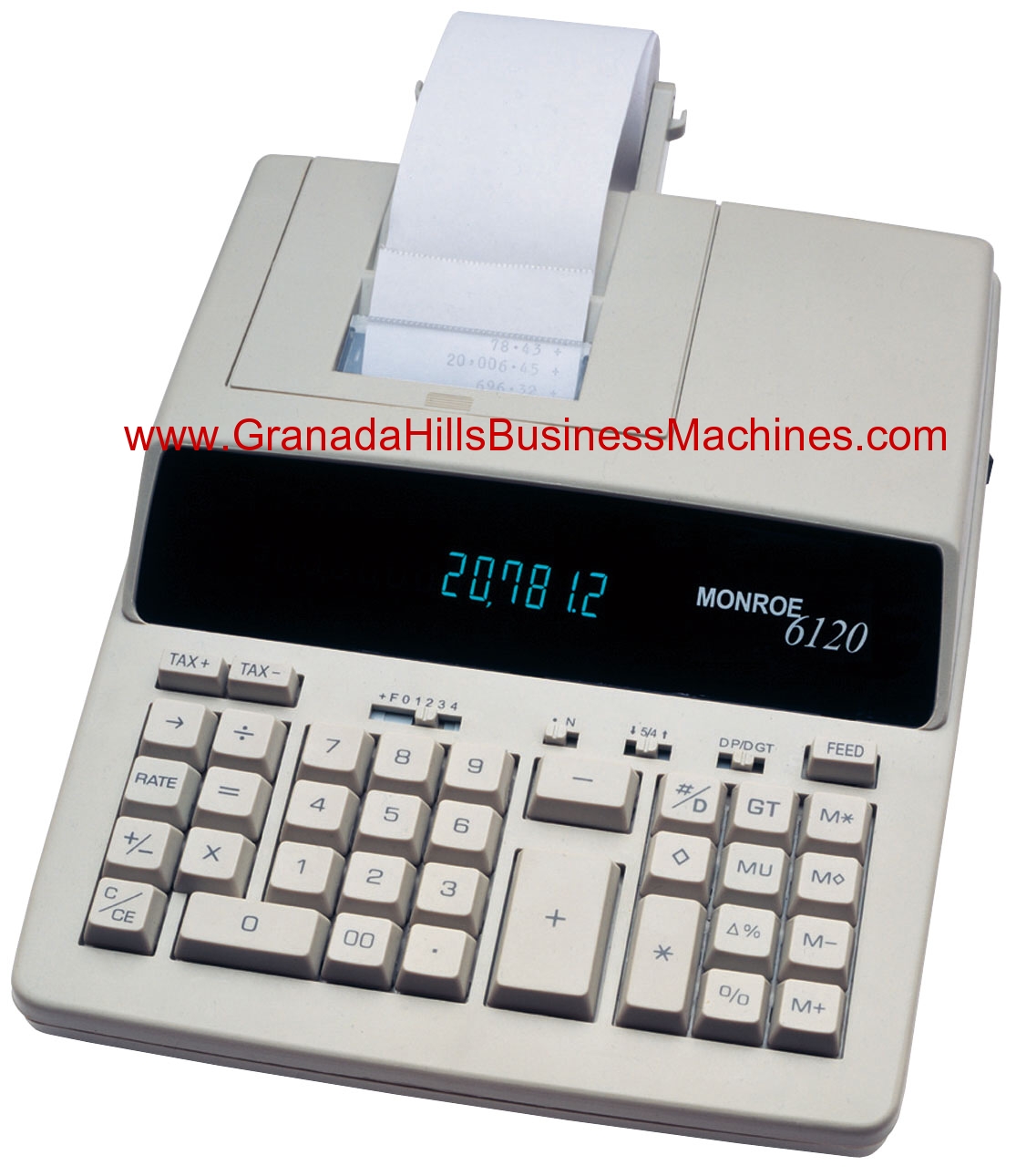 Monroe 6120 Medium Duty Desktop Printing Calculator