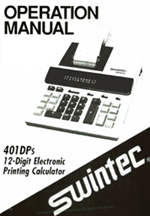Swintec 401DPs Operations Manual - PDF File